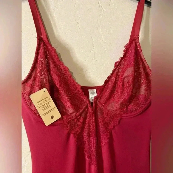 POPILUSH Shapewear Dress Lace Slip Split Maxi - NWT - Picture 11 of 12